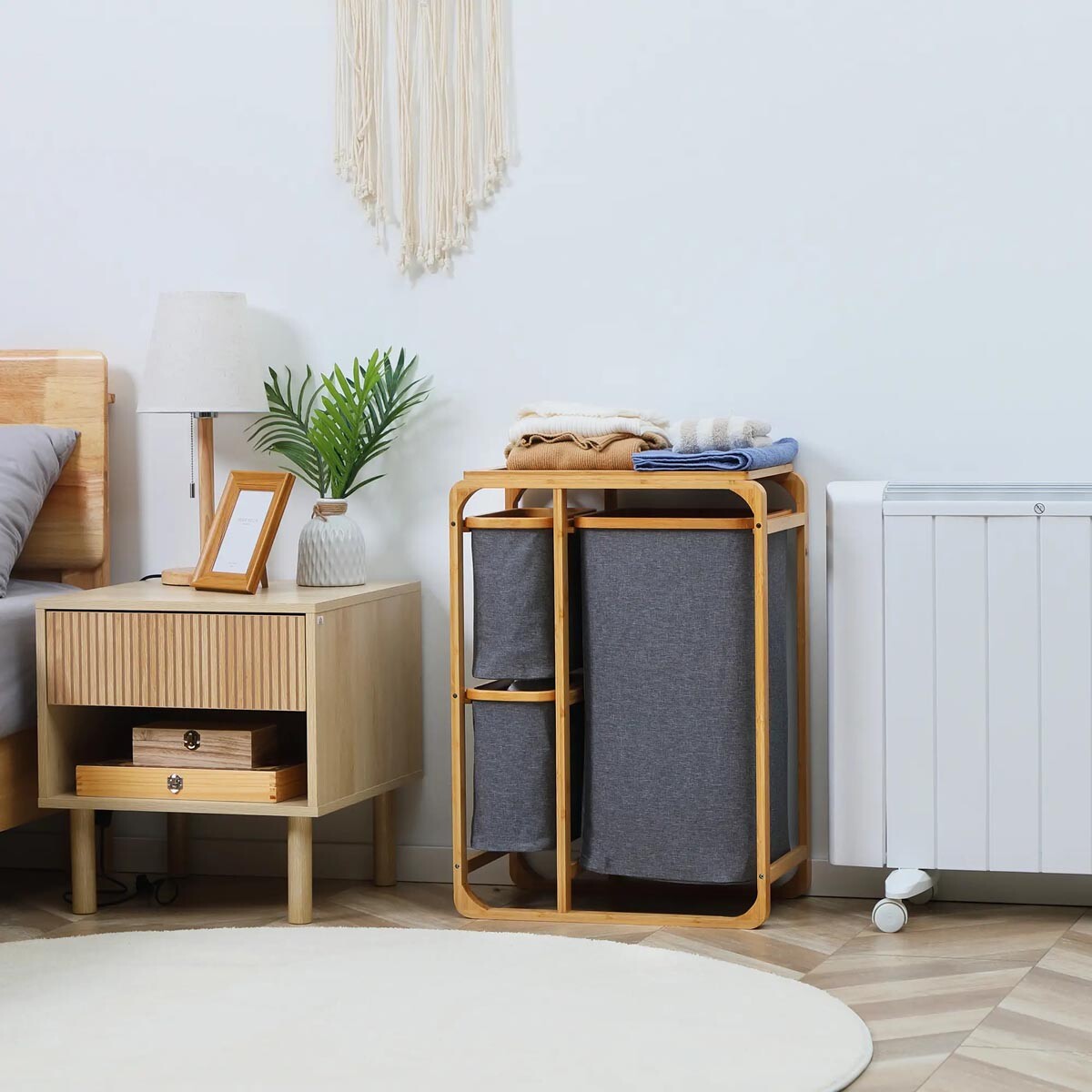 Bambusový koš na prádlo
