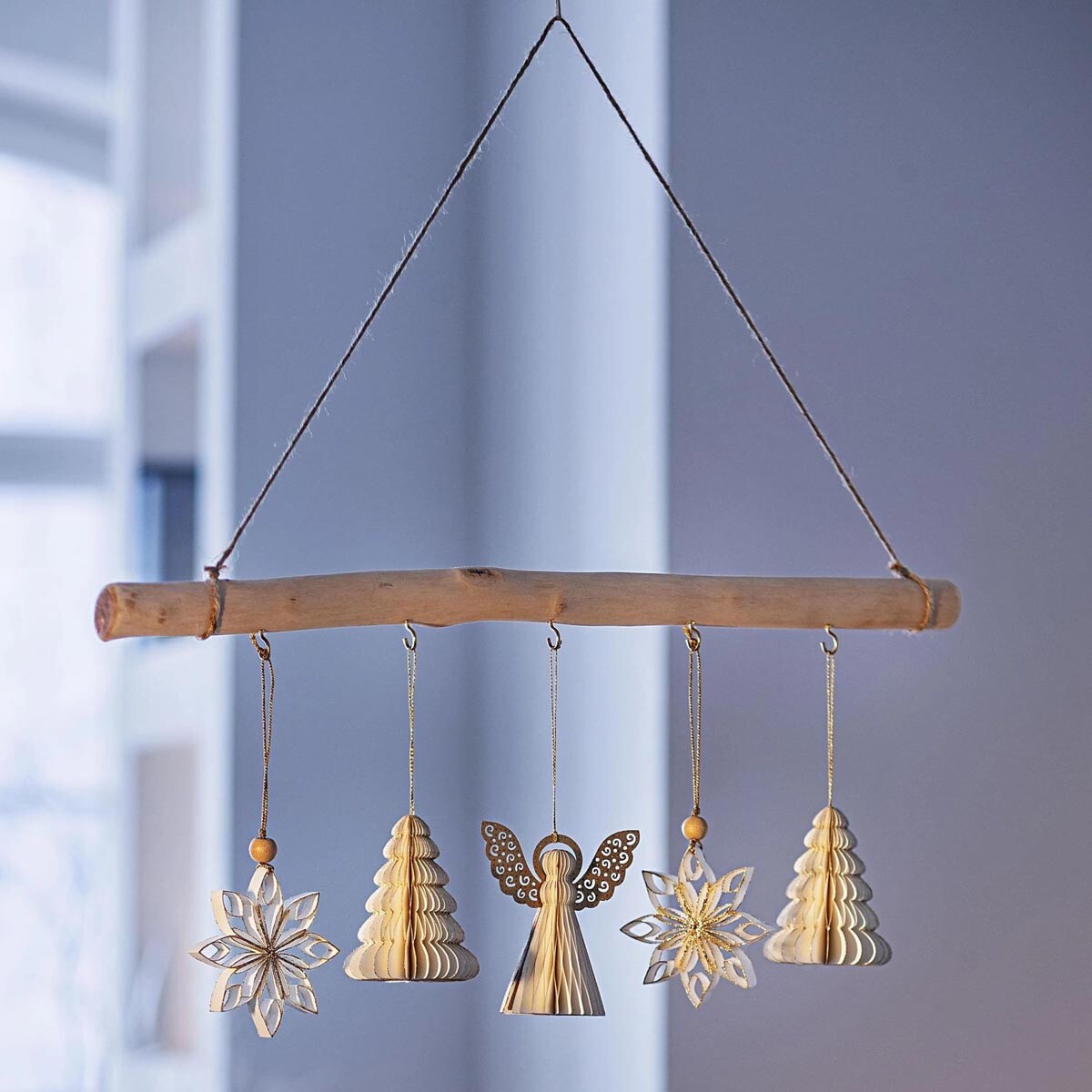 Papírové hvězdy, sada 6 ks