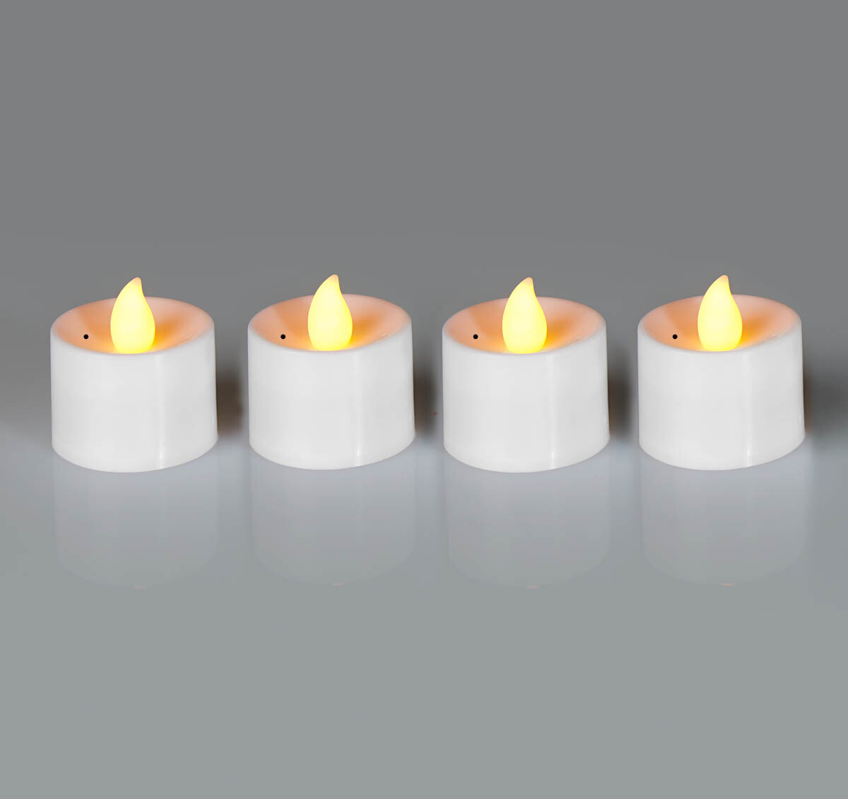 Sfouknutelné LED čajové svíčky, 4 ks