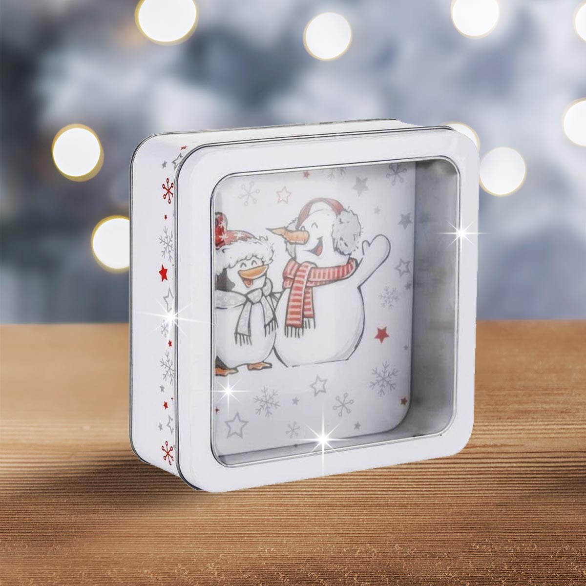 Plechová dóza na cukroví Vánoce