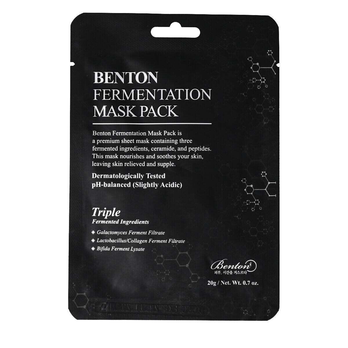 Benton Fermentation Mask Pack vyživující pleťová maska 20 g unisex