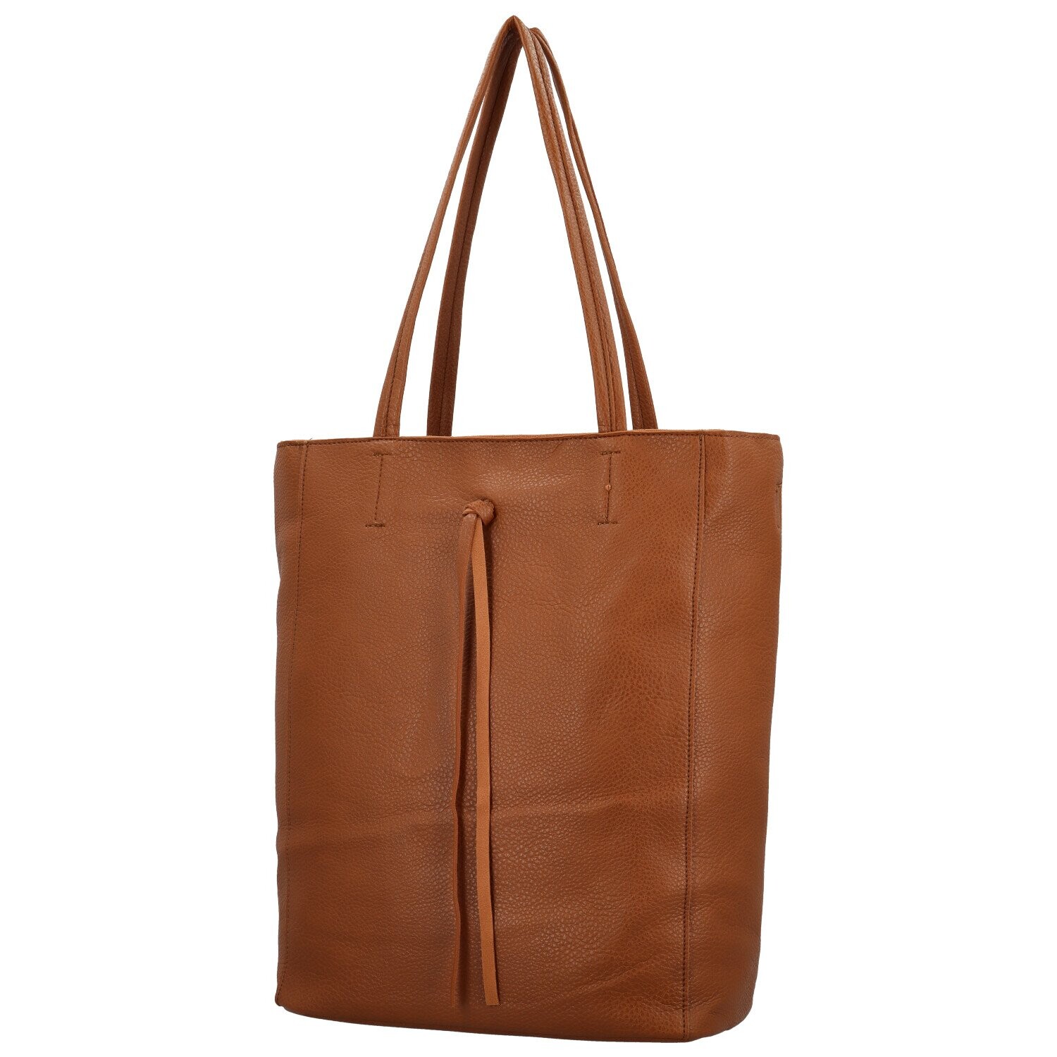 Stylový dámský koženkový set kabelek Kenza, hnědý