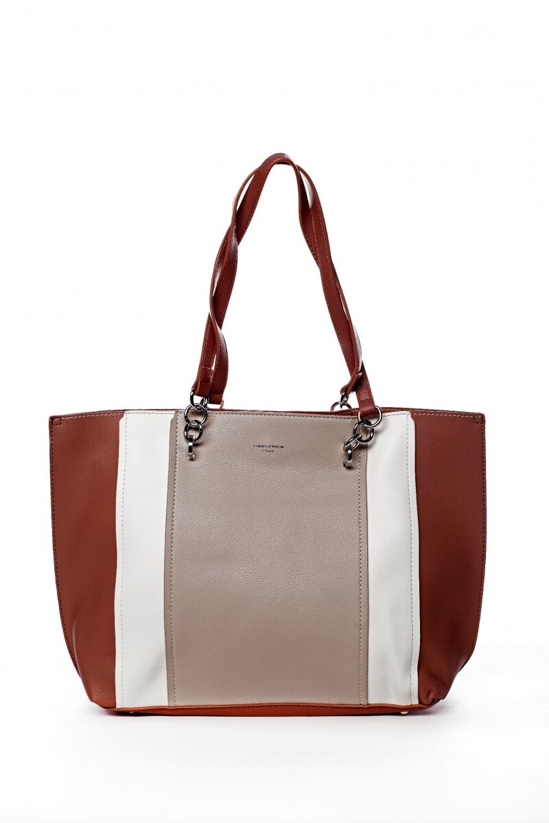 Prostorná stylová dámská kabelka přes rameno Käte, tmavě růžová