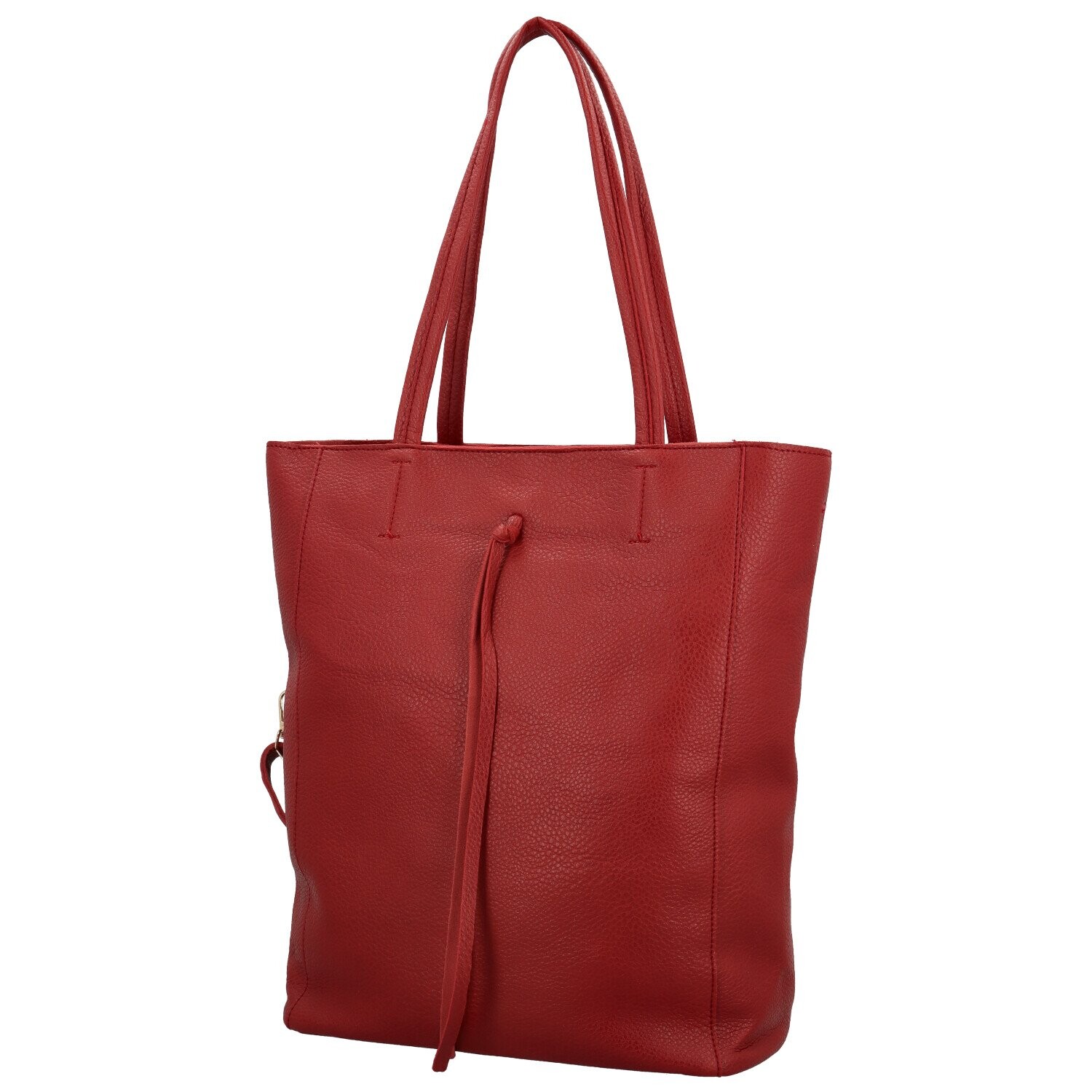 Stylový dámský koženkový set kabelek Kenza, červený