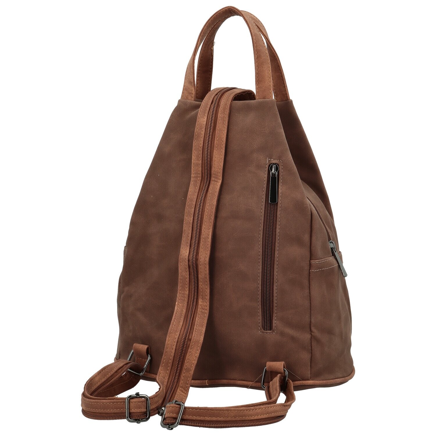 Stylový dámský koženkový batůžek Levetris, coffee