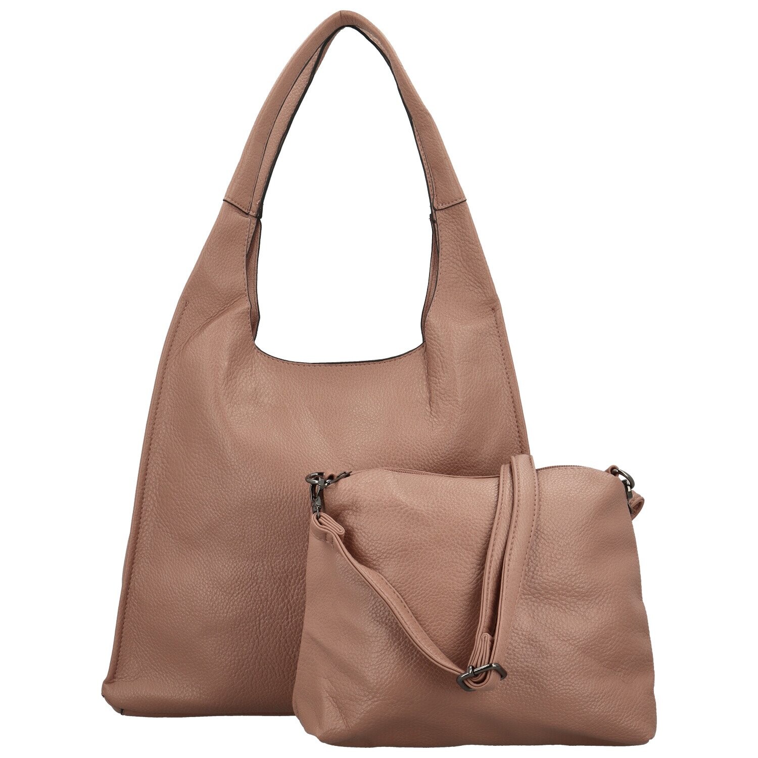 Trendy dámský koženkový set kabelek Jordy, starorůžový