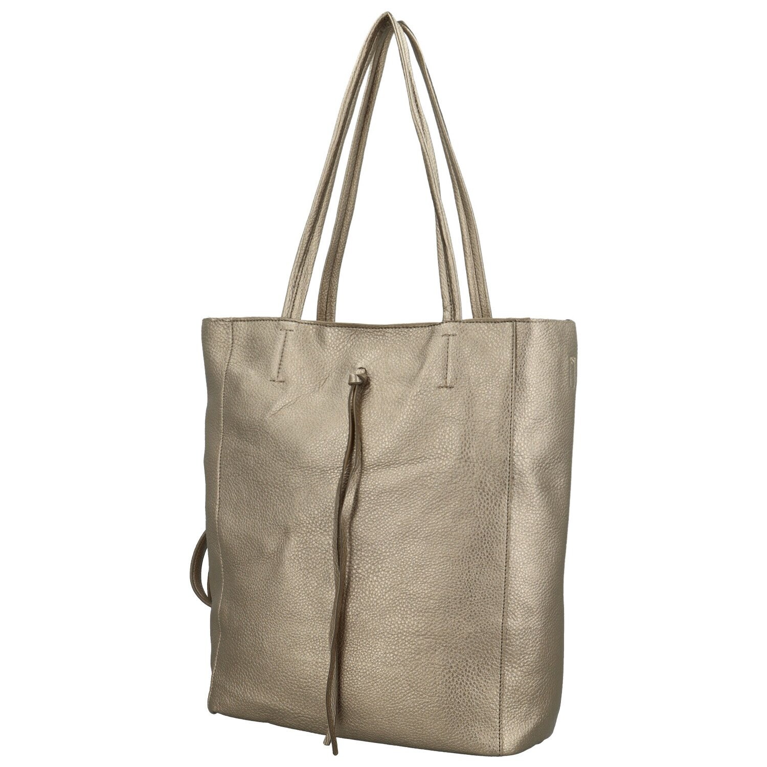 Stylový dámský koženkový set kabelek Kenza, zlatý