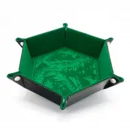 Glassstaff Hexagonal Foldable Rolling Tray Dragon Skin Green Edition