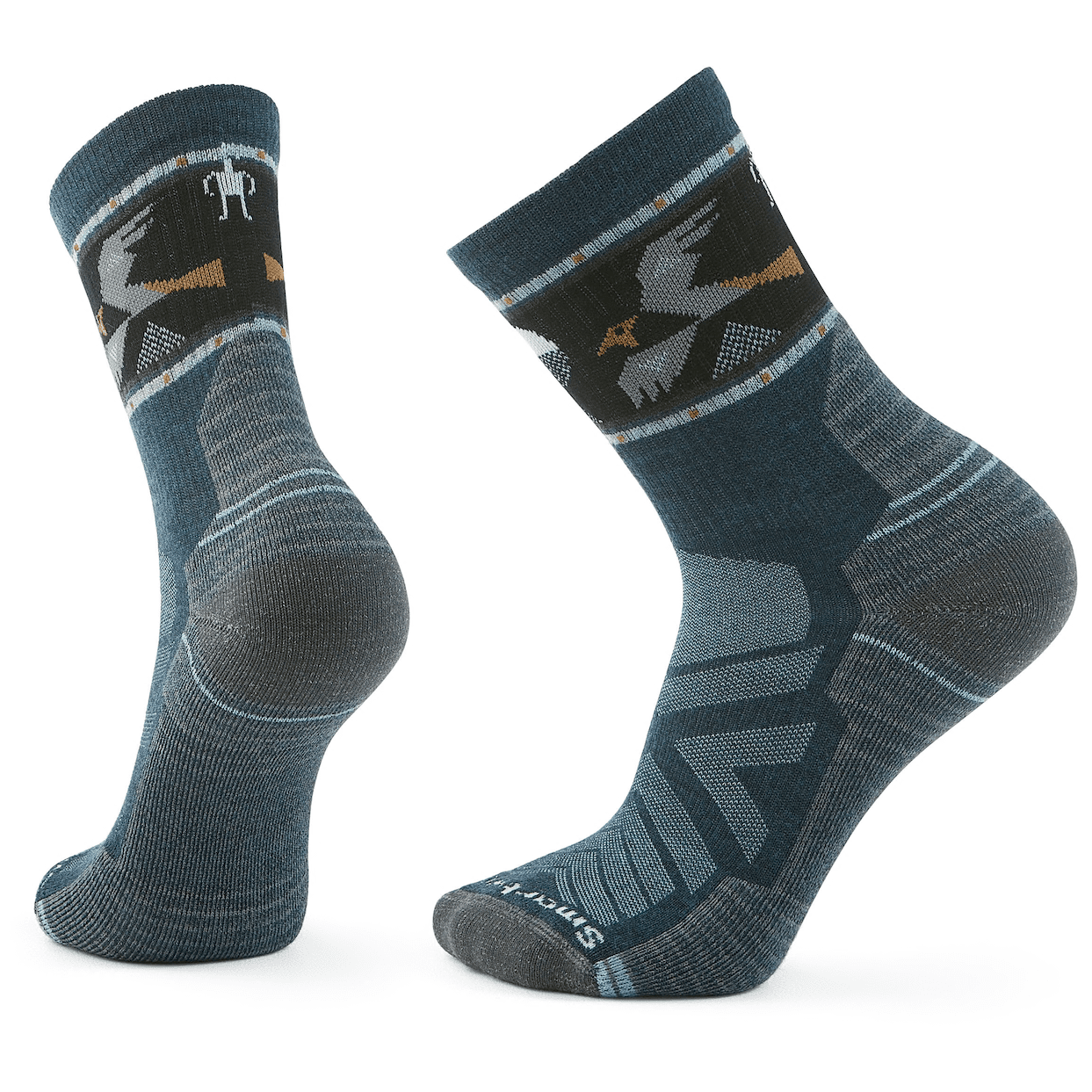 Ponožky Smartwool Hike Light Cushion Soaring Mid Crew Sock Velikost ponožek: 42-45 / Barva: modrá