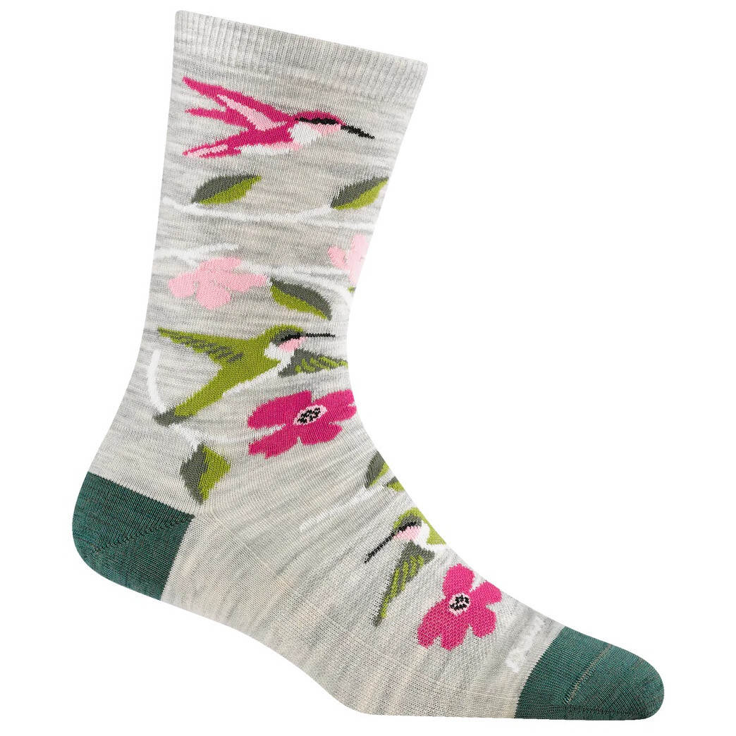 Dámské ponožky Darn Tough Birds Of A Feather Crew Velikost ponožek: 38-40,5 / Barva: šedá