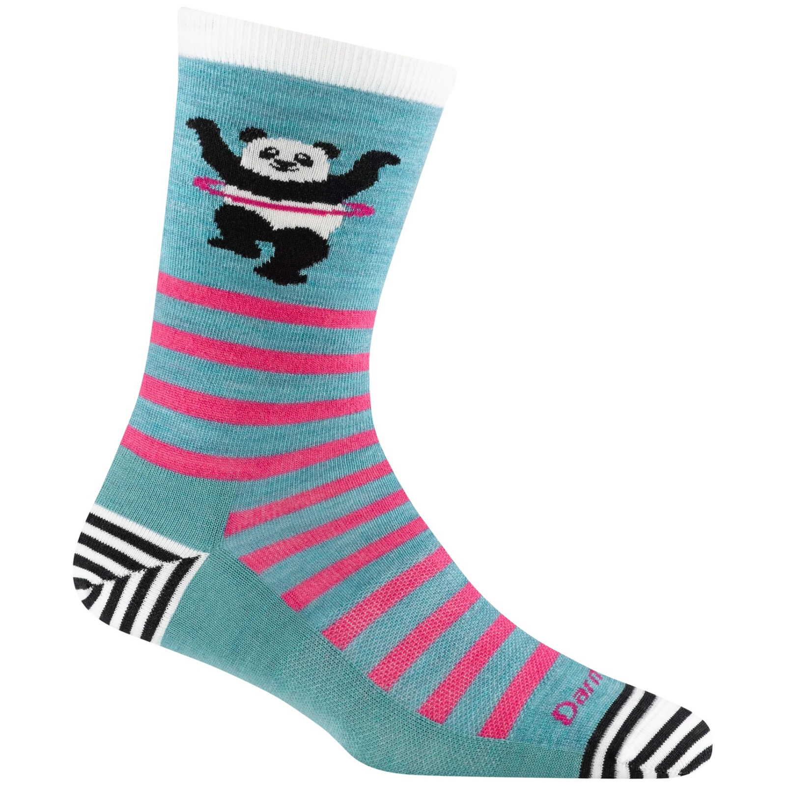 Dámské ponožky Darn Tough Animal Haus Crew Velikost ponožek: 35-37,5 / Barva: modrá/růžová