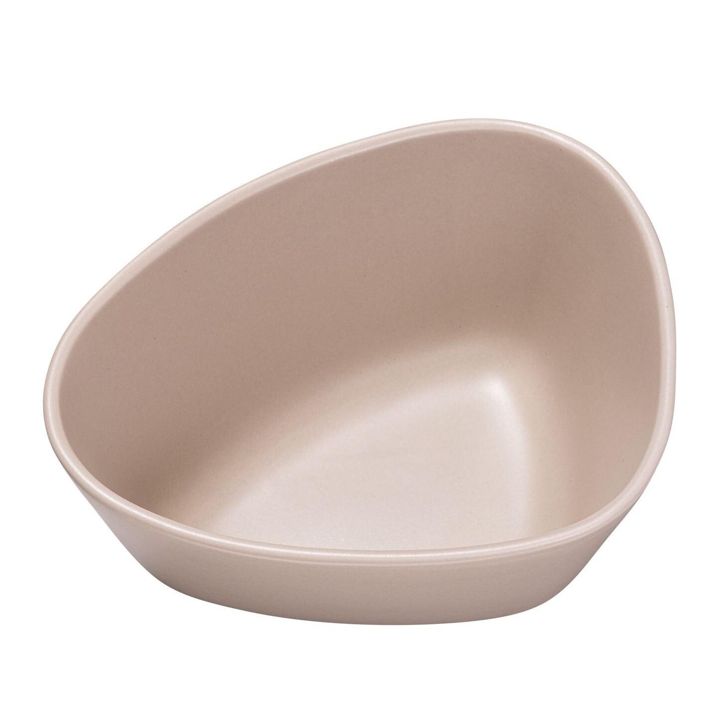 Servírovací mísa CURVE 22 cm, písková, kamenina, LIND DNA