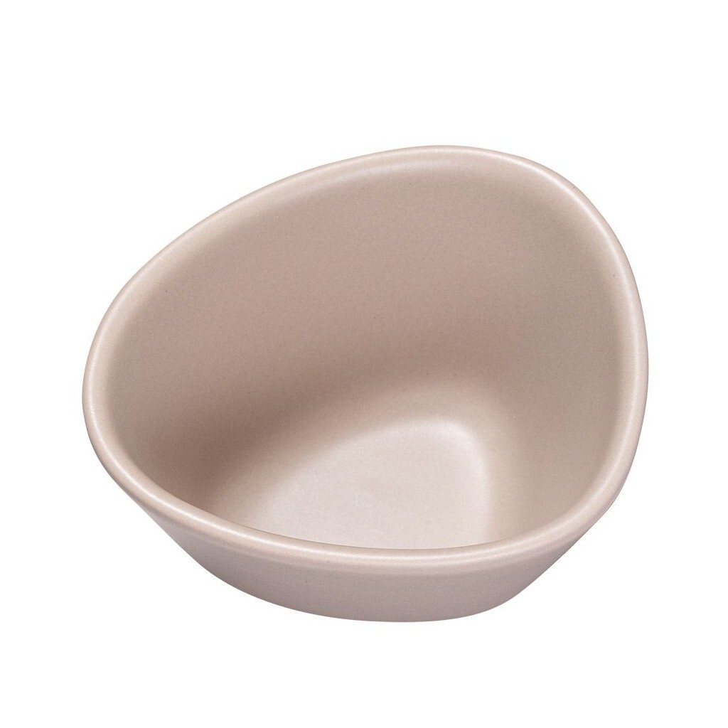 Jídelní miska CURVE 11 cm, písková, kamenina, LIND DNA