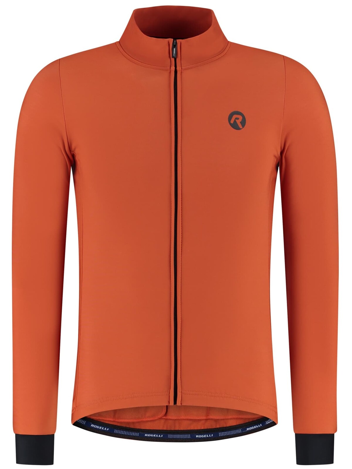 Prémiový cyklistický dres Rogelli SIGNATURE s dlouhým rukávem, oranžový 3XL