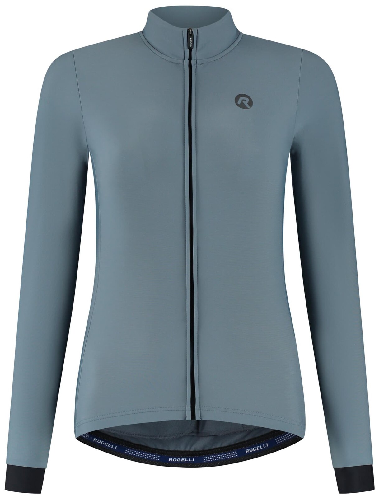 Dámský prémiový cyklistický dres Rogelli SIGNATURE s dlouhým rukávem, modrý XS