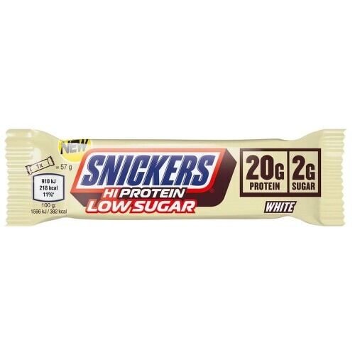 Snickers Hiprotein Low Sugar 57 g white chocolate