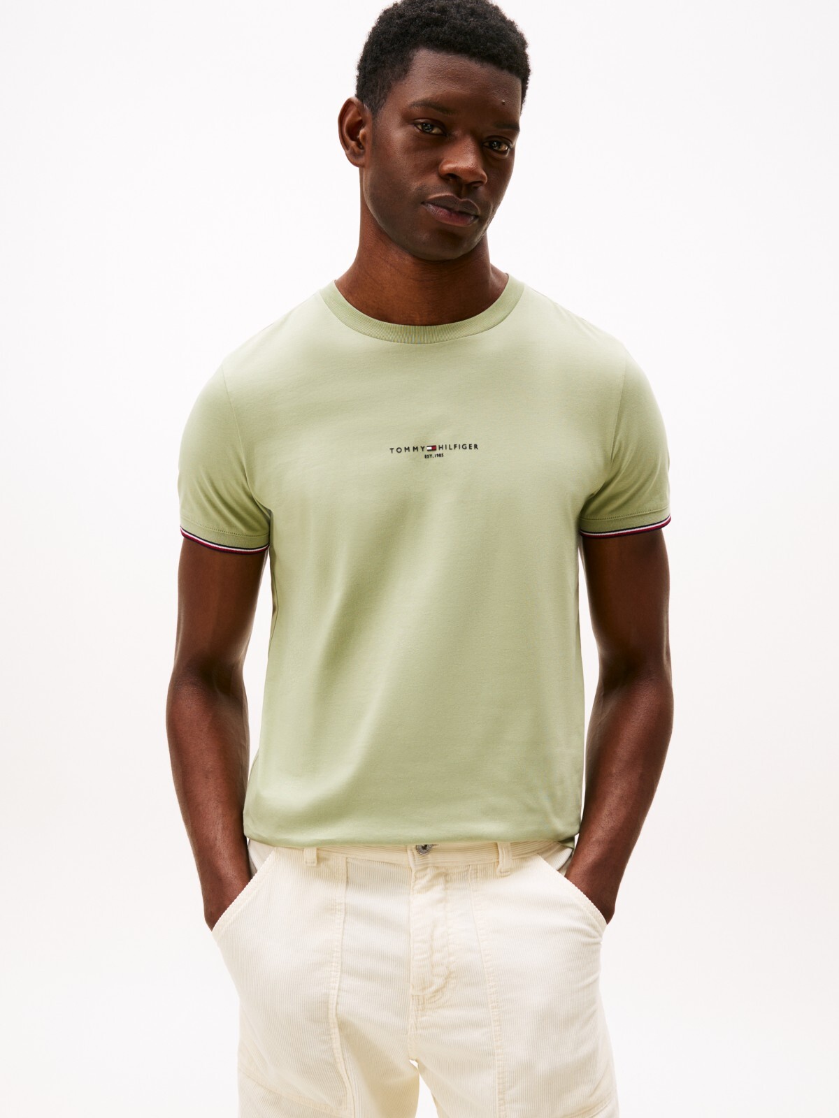 Tommy Hilfiger Tommy Logo Tipped Tee S