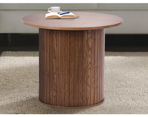 Kulatý konferenční stolek Seline, 60 cm, dub