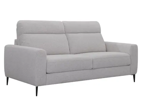 Rozkládací pohovka na trvalé spaní Georgia, achátově šedá tkanina