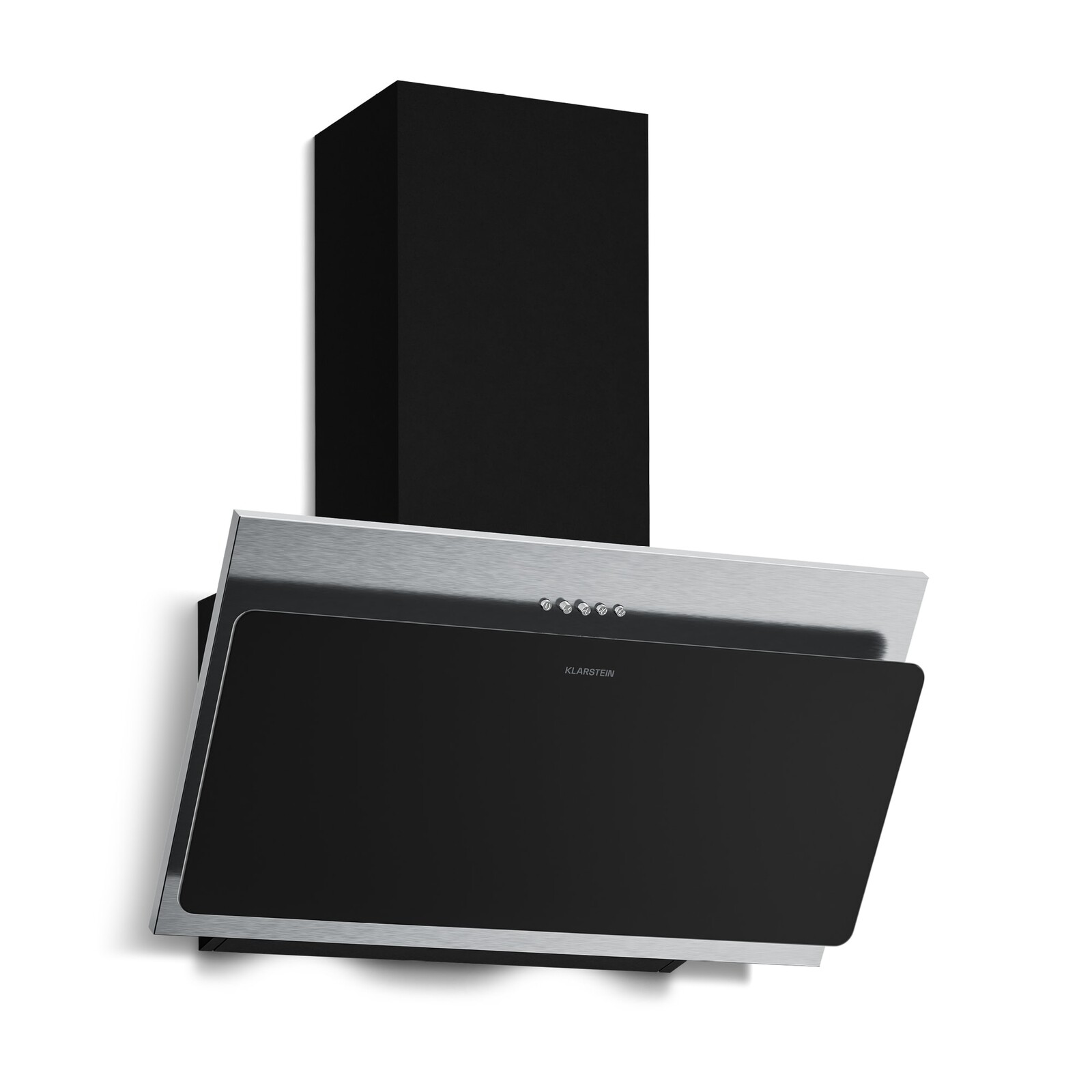 Klarstein Alessia šikmá digestoř | režim odsávání vzduchu a recirkulace | nerezové ocel | 404 m³/h | 60 cm