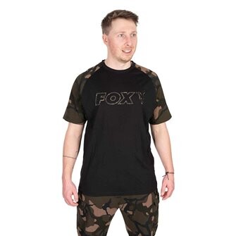 Fox tričko Black Camo Outline T-Shirt Velikost: XXXL (CFX272)