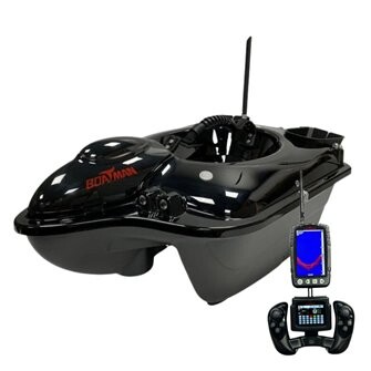 Zavážecí lodička FIGHTER PRO s GPS a ECHOLOTEM- Černá