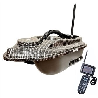 Zavážecí lodička ACTOR PRO s GPS, ECHOLOTEM a výklopníkem 10Ah baterie- Carbon