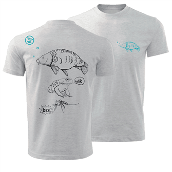 Giants fishing Tričko dětské šedé Kapřík