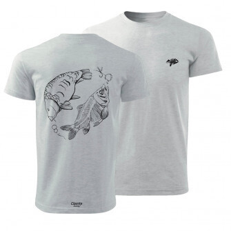Giants fishing Tričko pánské šedé Kapr s kostrou|vel. 3XL