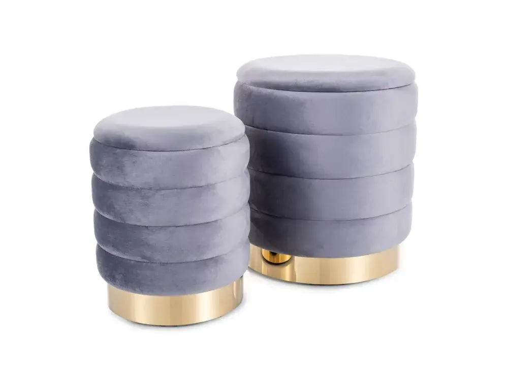 Britta Velvet Pouf (sada)