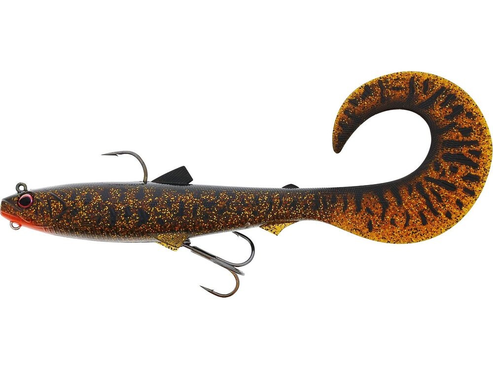 Westin Gumová nástraha Bullteez Curltail R2F Sinking Motoroil Burbot - 16cm  35g