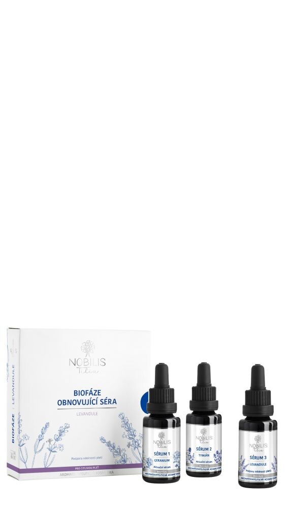 Nobilis Tilia Biofáze Obnovující séra Levandule, 3x20 ml