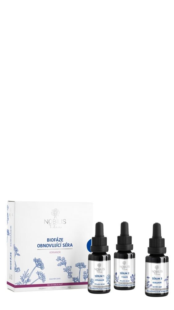 Nobilis Tilia Biofáze Obnovující séra Koriandr, 3x20 ml