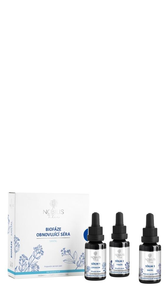 Nobilis Tilia Biofáze Obnovující séra Santal, 3x20 ml