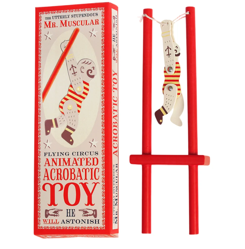 Klasická dřevěná retro hračka - AKROBAT