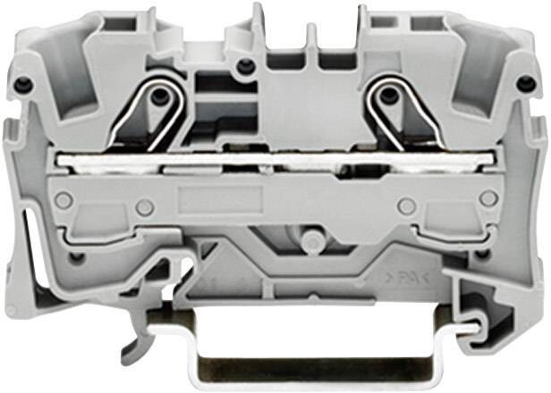 WAGO 2006-1201 průchodková svorka 7.50 mm pružinová svorka osazení: L šedá 1 ks