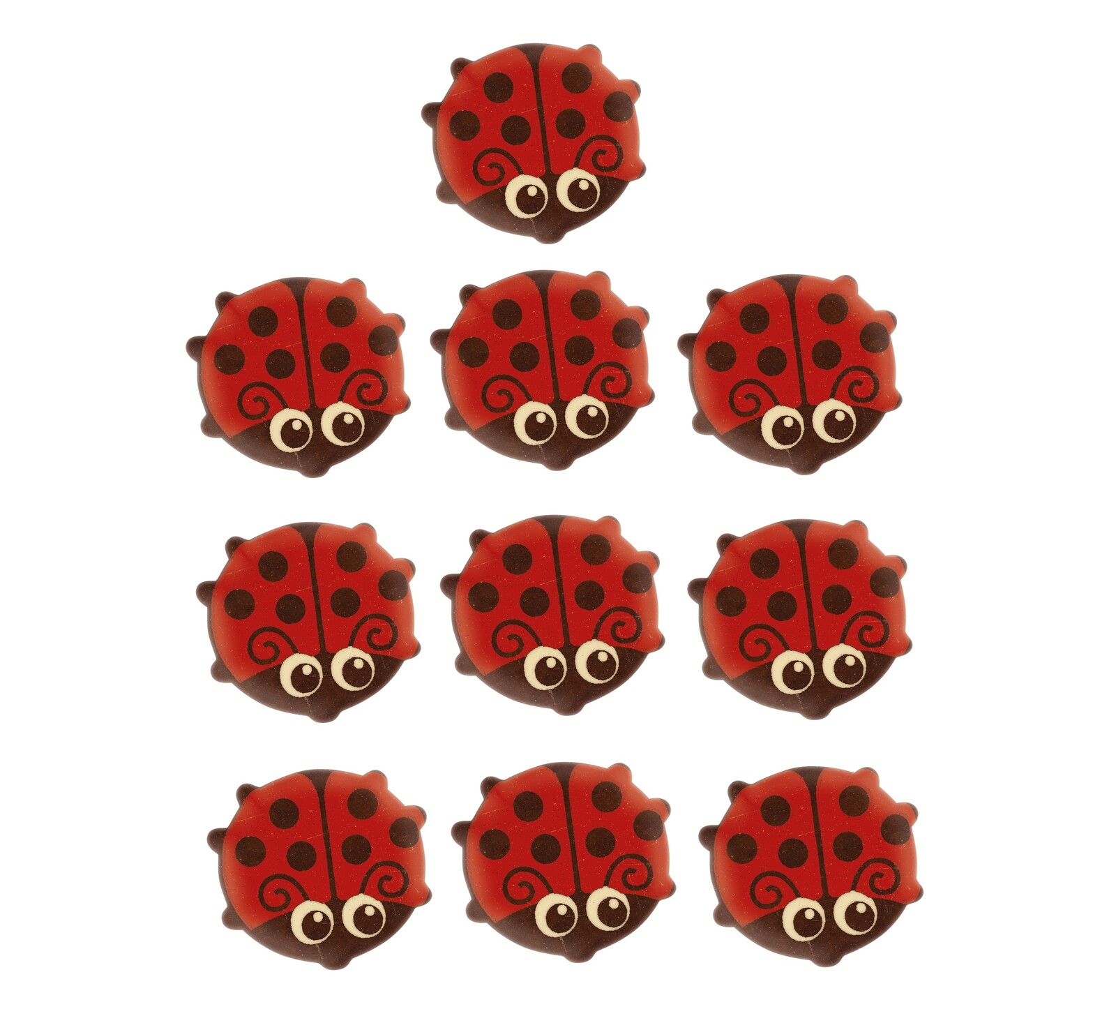 Günthart Čokoládová dekorace Beruška velká 10ks