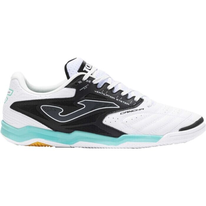 Joma PÁNSKÉ SÁLOVÉ KOPAČKY CANCHA 2502 WHITE BLACK INDOOR Velikost: 45