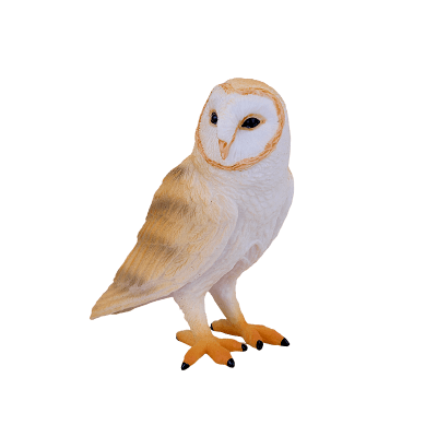 Sova pálená figurka