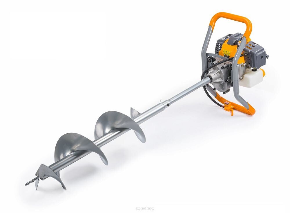 POWERMAT MOTOROVÝ ZEMNÍ VRTÁK 6HP + 3VRTÁKY PM-SWG-600N-3W - II. Jakost