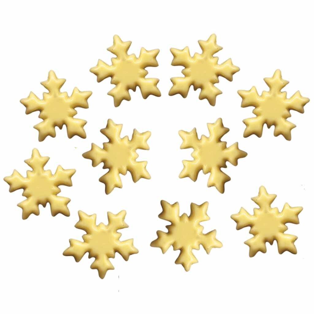 Günthart Bílé sněhové vločky z čokolády 10ks