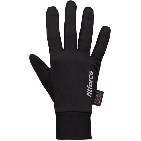 Fitforce TRACKERS Zimní běžecké rukavice, černá, velikost