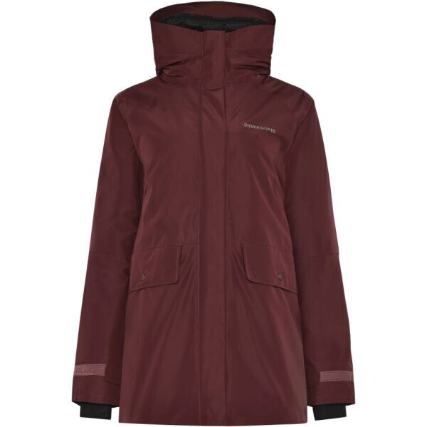 DIDRIKSONS TUVA WNS PARKA Dámská parka, vínová, velikost
