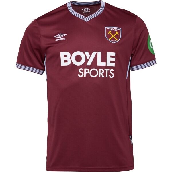 Umbro WEST HAM HOME SS SHIRT Pánský fotbalový dres, vínová, velikost XXL