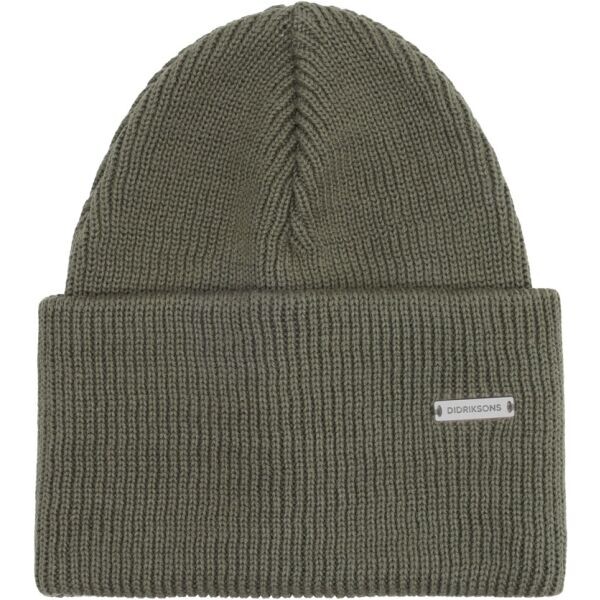DIDRIKSONS RIVER BEANIE 3 Zateplená čepice, tmavě zelená, velikost