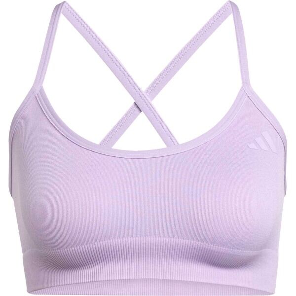 adidas WE KNIT LS BRA Dámská sportovní podprsenka, fialová, velikost