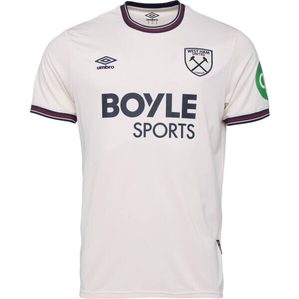 Umbro WEST HAM  AWAY SS SHIRT Pánský fotbalový dres, bílá, velikost