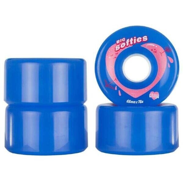 Powerslide KOLEČKA CHAYA BIG SOFTIE'S CLEAR BLUE (4KS) Bruslařská kolečka, , velikost