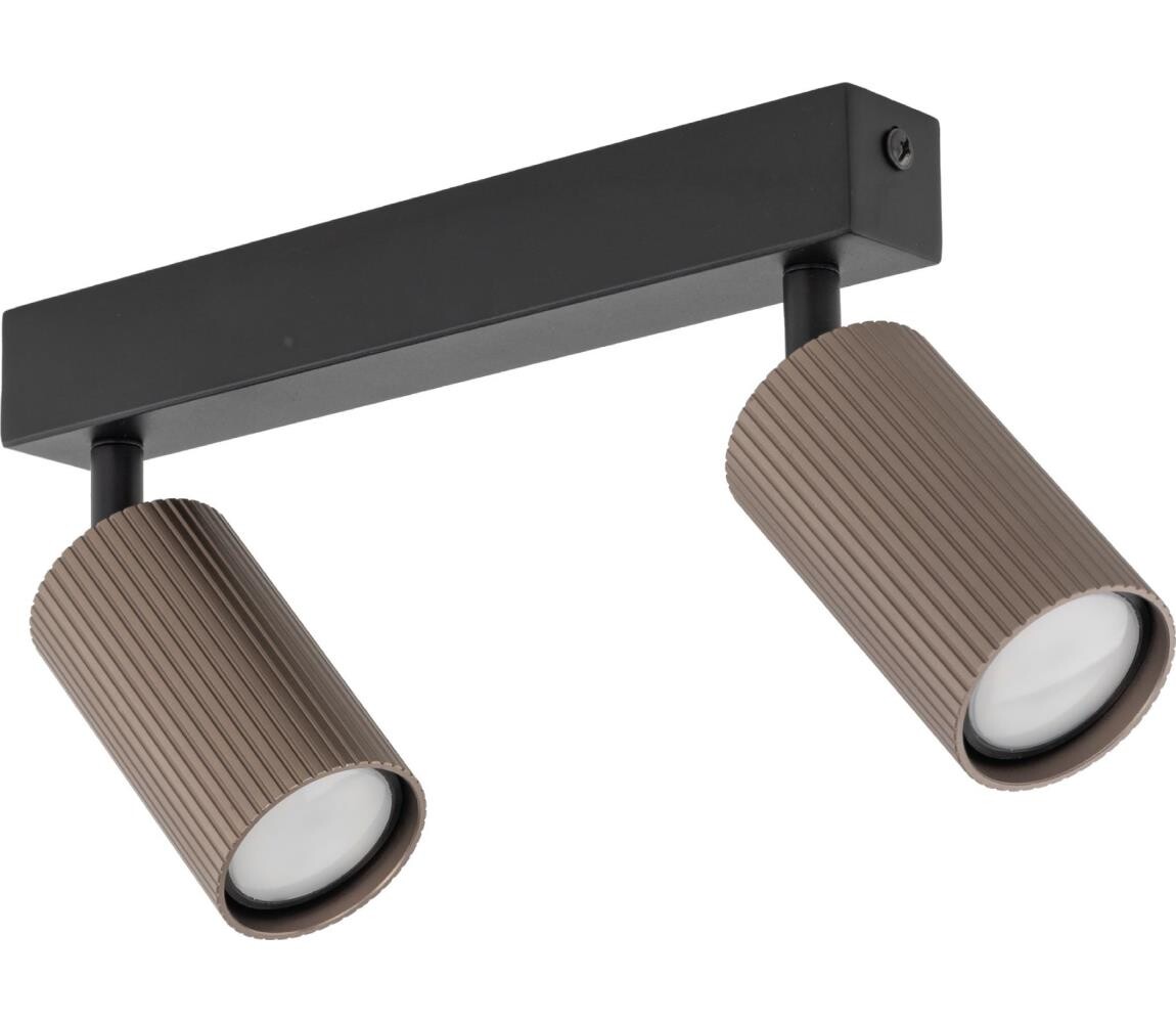 Bodové svítidlo TUNE 2xGU10/10W/230V černá/hnědá