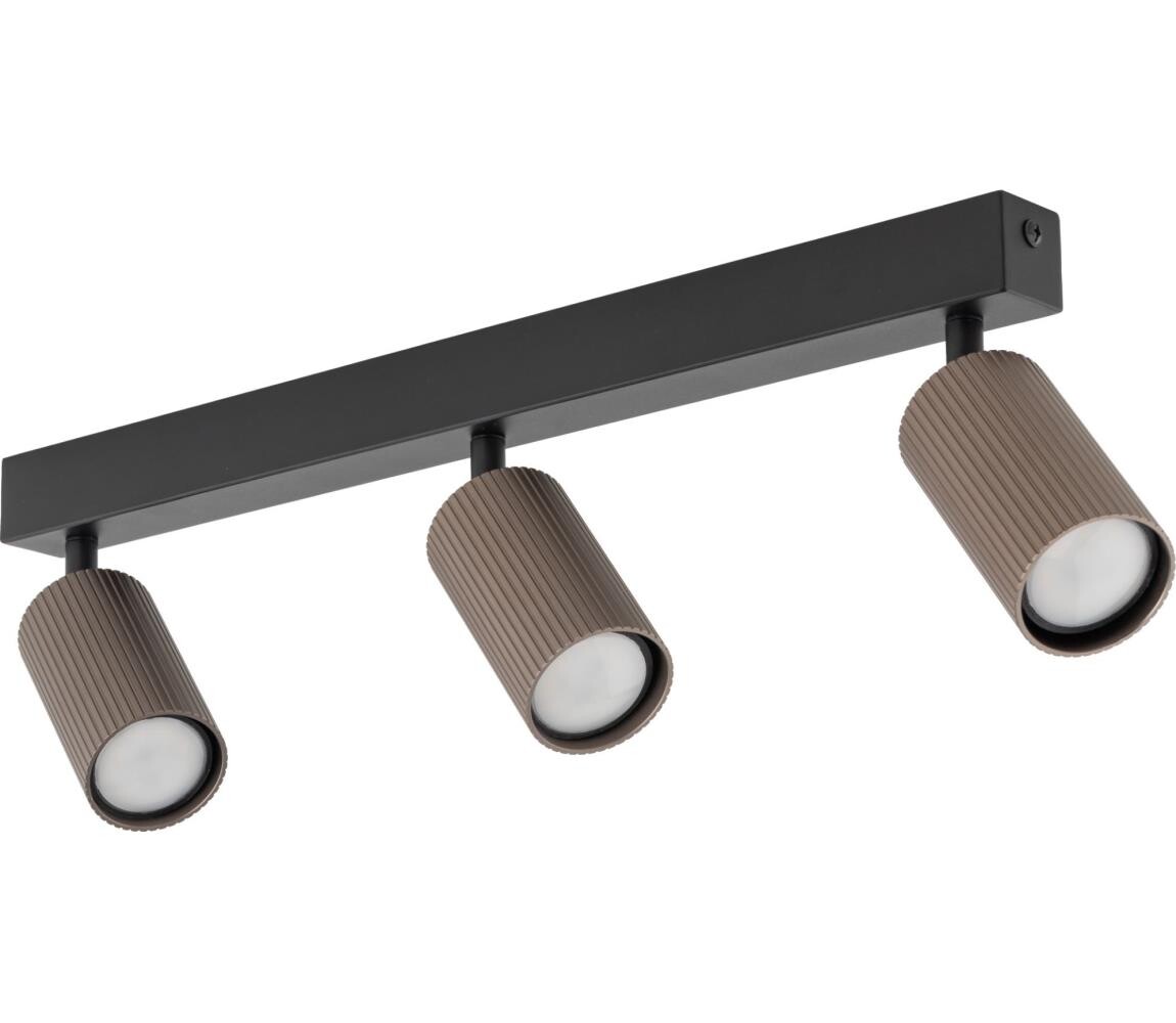 Bodové svítidlo TUNE 3xGU10/10W/230V černá/hnědá